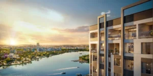 Phối cảnh dự án với tầm nhìn hướng sông. Ảnh: Fresia Riverside